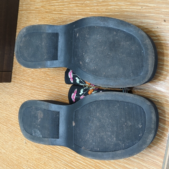 Hush Puppies Embroidered slides sandals Size 9 - Picture 4 of 7